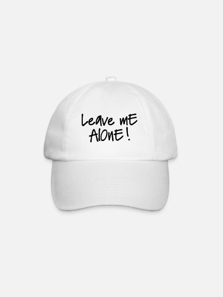 LEAVE ME ALONE - Baseballkappe - Weiß/Weiß