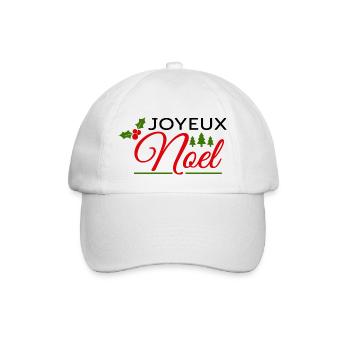 joyeux noël - Casquette classique - blanc/blanc - Devant