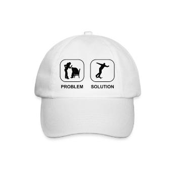 Skateboard Skating Skateboarding Skater Longboard - Casquette classique - blanc/blanc - Devant