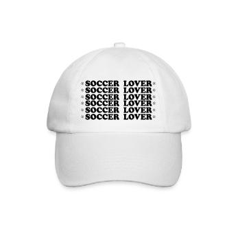 Soccer Fussball - Baseballkappe - Weiß/Weiß - Vorne