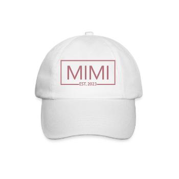 2023, Grand-mère en devenir, révélation de grossesse - Casquette classique - blanc/blanc - Devant