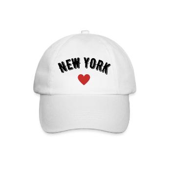 New York - Baseball Cap - white/white - Front