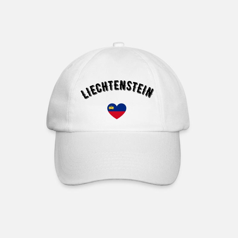 Liechtenstein - Baseballkappe - Weiß/Weiß