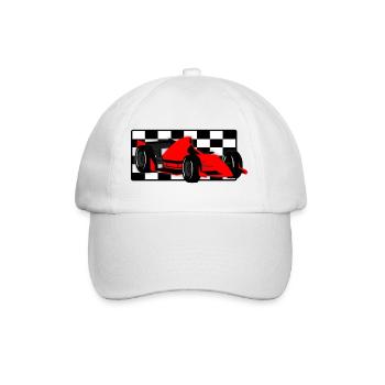Car Motorsport - Race car - Baseball Cap - white/white - Front