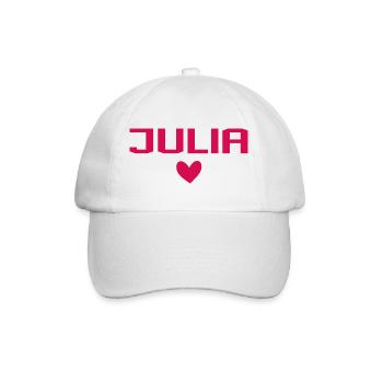 Julia Cœur - Casquette classique - blanc/blanc - Devant