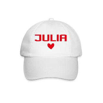 Julia Cœur - Casquette classique - blanc/blanc - Devant