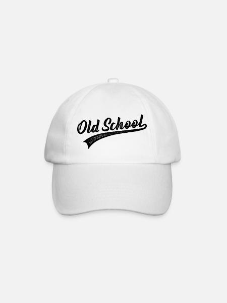 OLD SCHOOL VINTAGE STAMPED - Baseballkappe - Weiß/Weiß