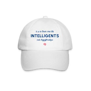 vous êtes intelligents mais asymptomatique - Casquette classique - blanc/blanc - Devant