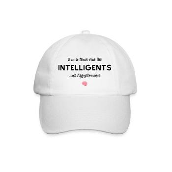 vous êtes intelligents mais asymptomatique - Casquette classique - blanc/blanc - Devant
