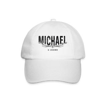 MICHAEL A LEGEND - Baseball Cap - white/white - Front