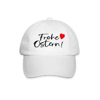 FROHE OSTERN WÜNSCHEN - Baseballkappe - Weiß/Weiß - Vorne