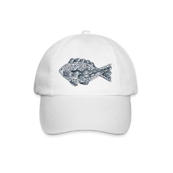 Poisson - Casquette classique - blanc/blanc - Devant
