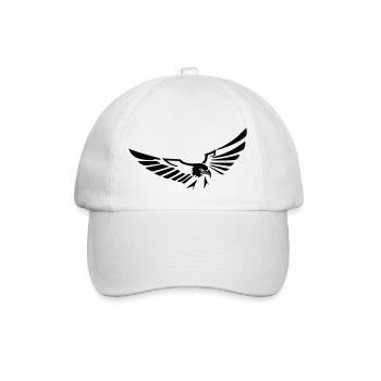 flying eagle opening its wings - 20 - Baseball Cap - white/white - Front