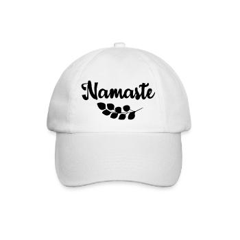 Cooler Yoga Spruch Geschenk Yogi - Baseballkappe - Weiß/Weiß - Vorne