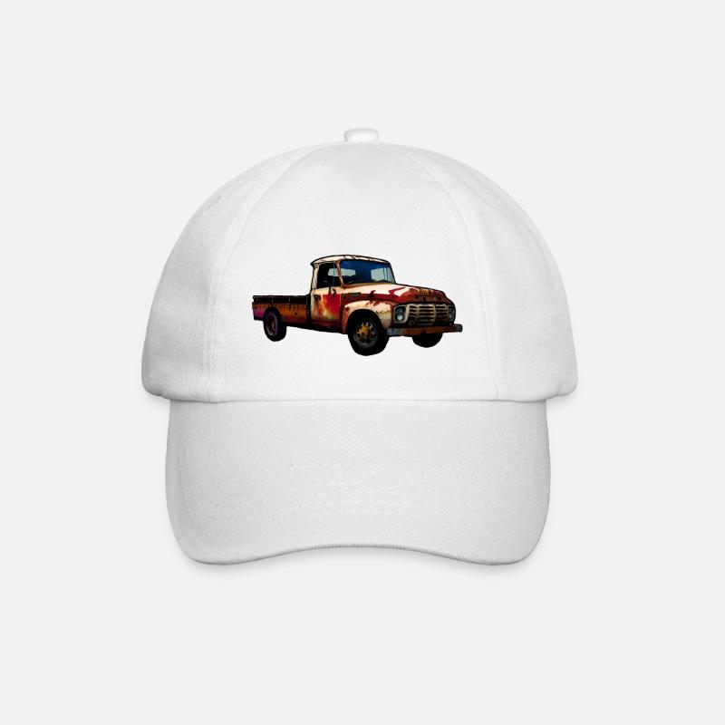 Camionnette rouillée - Casquette classique - blanc/blanc
