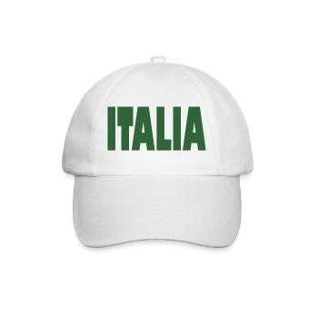 Italie Drapeau Italie Italie Italiano - Casquette classique - blanc/blanc - Devant