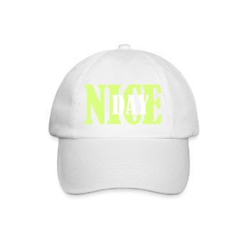 Nice day 1 - Baseball Cap - white/white - Front