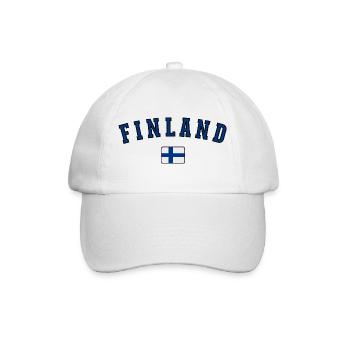 Flag of Finland, Finnish pride - Baseball Cap - white/white - Front
