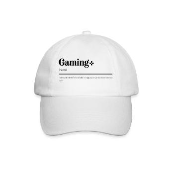 Cadeaux Gaming : Des définitions hilarantes gamer - Casquette classique - blanc/blanc - Devant