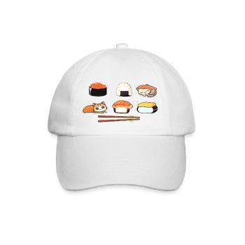 Sushi - Baseballkappe - Weiß/Weiß - Vorne