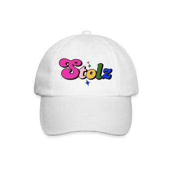 STOLZ PRIDE LGBTQ+ SLOGAN - Baseballkappe - Weiß/Weiß - Vorne