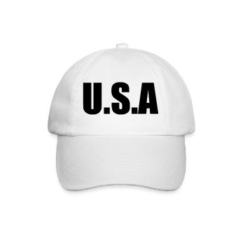 Vereinigte Staaten von Amerika - Baseballkappe - Weiß/Weiß - Vorne