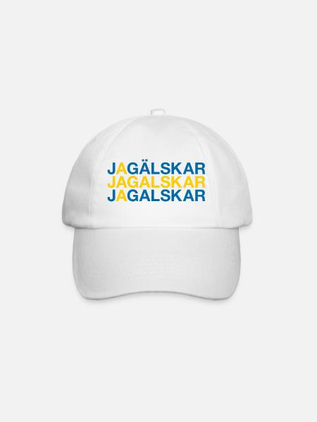 I LOVE SWEDEN Svezia Bandiera Svezia - Cappello con visiera - bianco/bianco