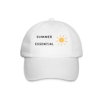 Sonne: summer essential - Urlaubs/Strand - Baseballkappe - Weiß/Weiß - Vorne