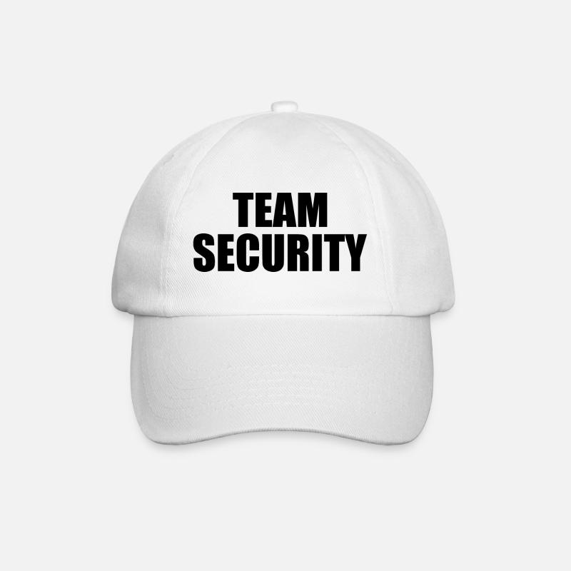 Team security - Baseballkappe - Weiß/Weiß