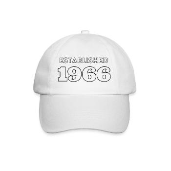 Fondée en 1966 - Casquette classique - blanc/blanc - Devant