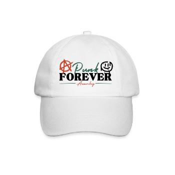 Punk Forever - Anarchy - Baseball Cap - white/white - Front