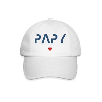 Cadeau meilleur papy - Casquette classique - blanc/blanc - Devant