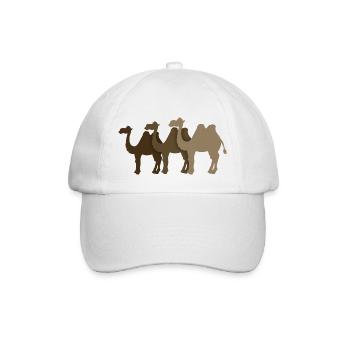 Kamele - Baseballkappe - Weiß/Weiß - Vorne
