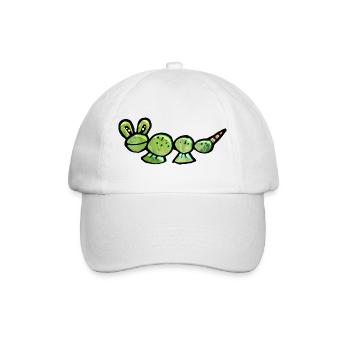 Crazy Caterpillar from Mars - Baseball Cap - white/white - Front