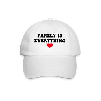 Family is Everything, Family Heart - Baseball Cap - white/white - Front