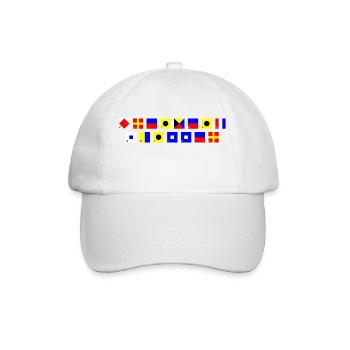 Freizeit Skipper im Flaggenalphabet - Baseballkappe - Weiß/Weiß - Vorne