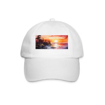 Coucher de soleil - Casquette classique - blanc/blanc - Devant