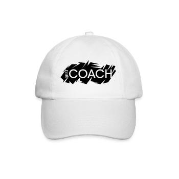 best coach logo coach symbol team club - Baseball Cap - white/white - Front