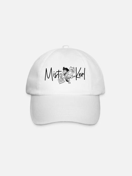 Mistkerl Mist Kerl Bauer Landwirt Bauern Bauernhof - Baseballkappe - Weiß/Weiß