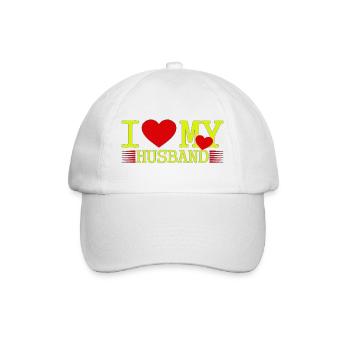 J’aime mon mari - Casquette classique - blanc/blanc - Devant