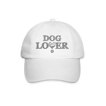 Chien amoureux des chiens Coeur Chien dictons chien - Casquette classique - blanc/blanc - Devant