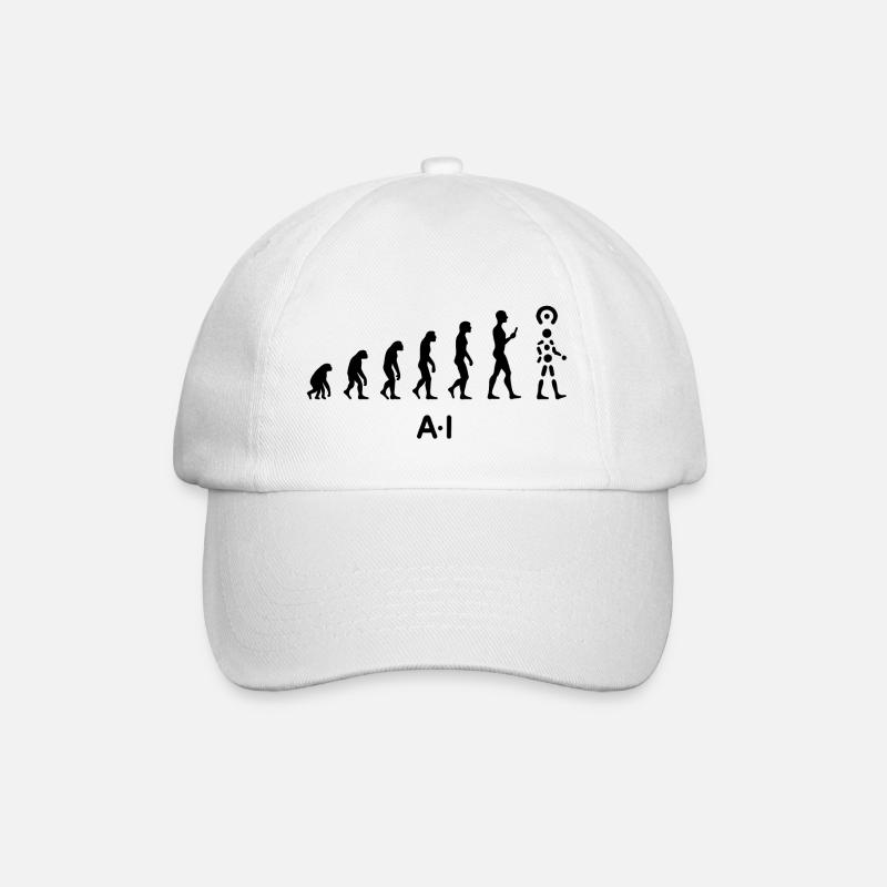 AI Evolution Journey - Baseball Cap - white/white
