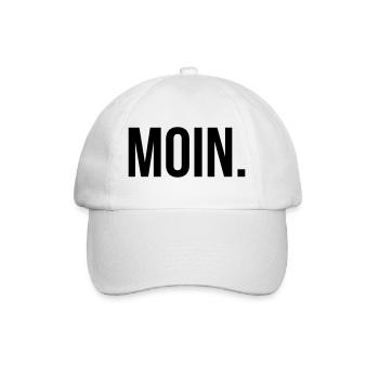 MOIN. T-Shirt North German Coastal Lover Hamburg - Baseball Cap - white/white - Front