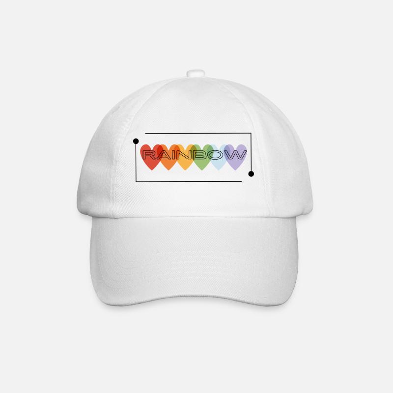 Arc-en-ciel - Casquette classique - blanc/blanc