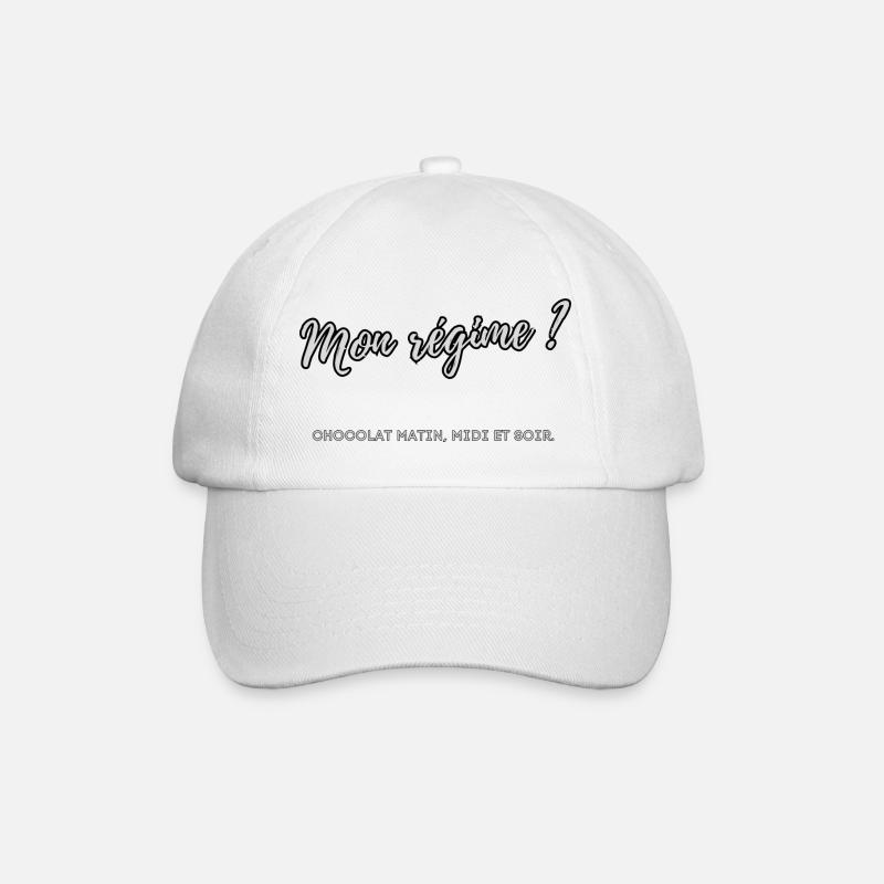 Mon régime ? - Casquette classique - blanc/blanc