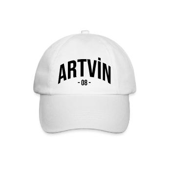 Artvin 08 Turkey Turkiye Gift Holiday Türk TR - Baseball Cap - white/white - Front