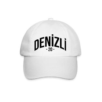Denizli 20 Türkei Turkiye TR Geschenk Urlaub Türk - Baseballkappe - Weiß/Weiß - Vorne