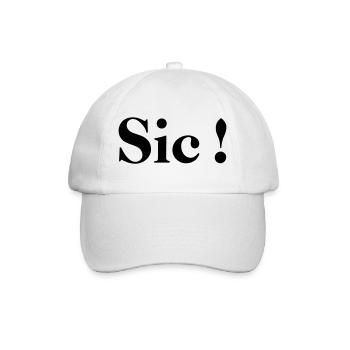 Sic! - Baseball Cap - white/white - Front