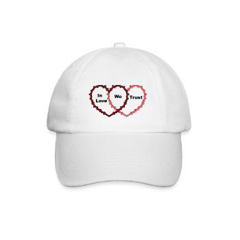 In Love We Trust - Casquette classique - blanc/blanc - Devant