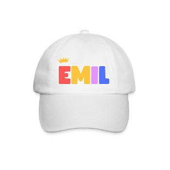 Emil! Personnalisable - Casquette classique - blanc/blanc - Devant